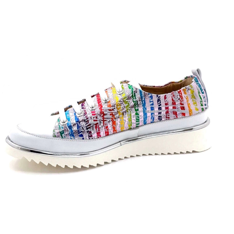 XSA 8010 Imprimée Cuir Blanc Argent Multicolore 8010 IMPRIME 11 - NAPPA BIANCO - Printemps Eté 2025