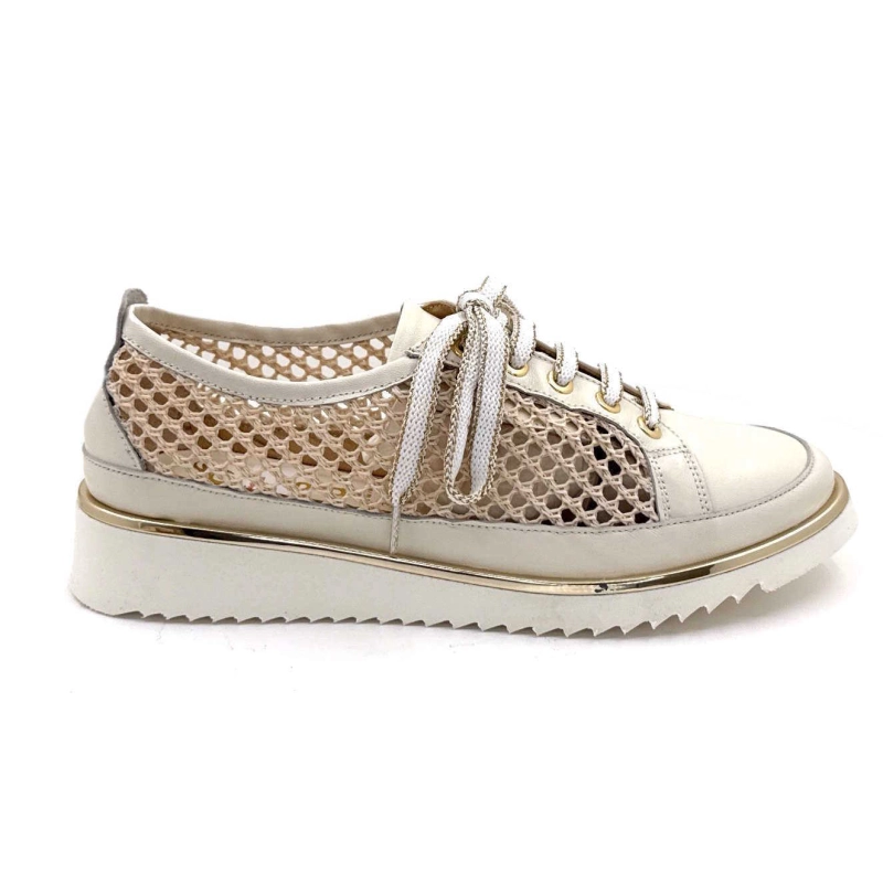 XSA 9702 Miglio Cuir Beige Textile Résille 9702 MIGLIO - 100 - SABB NAPPA 3 Printemps Eté 2025