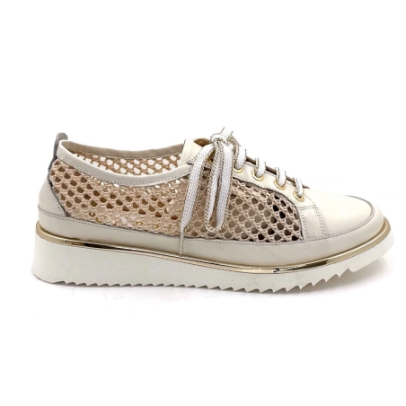 XSA 9702 Miglio Cuir Beige Textile Résille 9702 MIGLIO - 100 - SABB NAPPA 3 Printemps Eté 2025