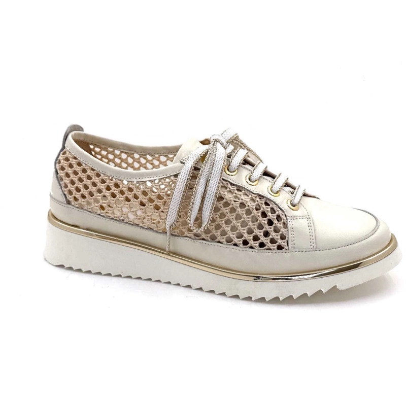 XSA 9702 Miglio Cuir Beige Textile Résille 9702 MIGLIO - 100 - SABB NAPPA 3 Printemps Eté 2025