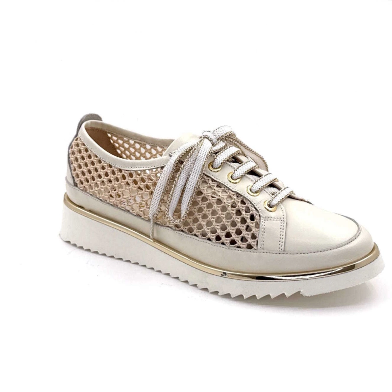 XSA 9702 Miglio Cuir Beige Textile Résille 9702 MIGLIO - 100 - SABB NAPPA 3 Printemps Eté 2025