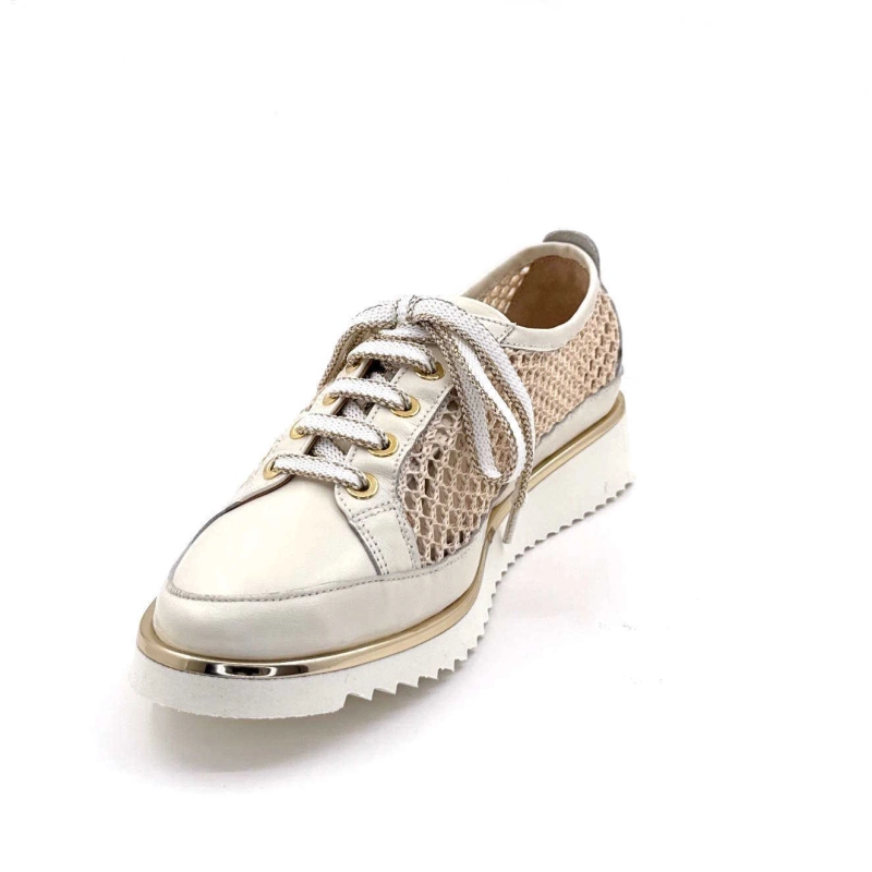 XSA 9702 Miglio Cuir Beige Textile Résille 9702 MIGLIO - 100 - SABB NAPPA 3 Printemps Eté 2025