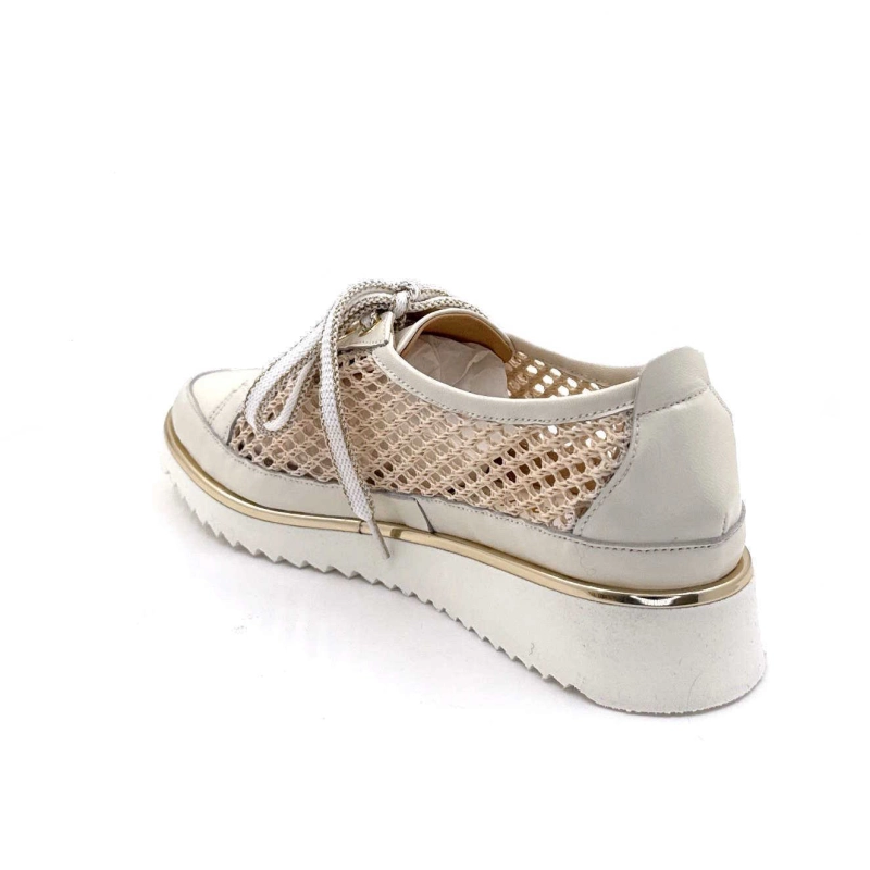 XSA 9702 Miglio Cuir Beige Textile Résille 9702 MIGLIO - 100 - SABB NAPPA 3 Printemps Eté 2025