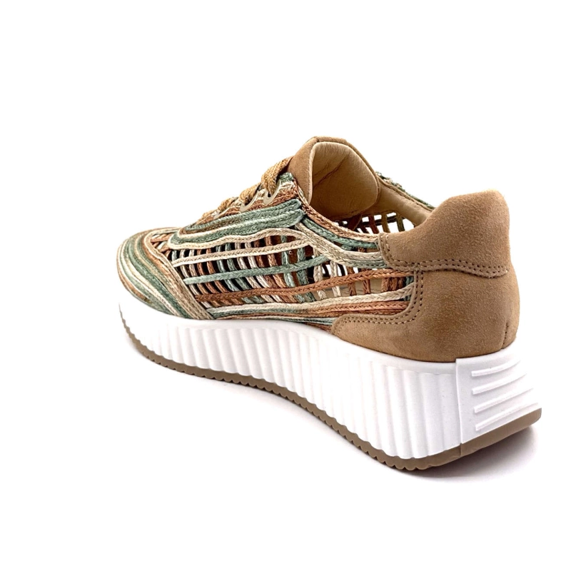 Softwaves 8.95.01/016 Raffia Marron Beige Vert 8.95.01 / 016 - RAFFIA MULTI NOI Printemps Eté 2025