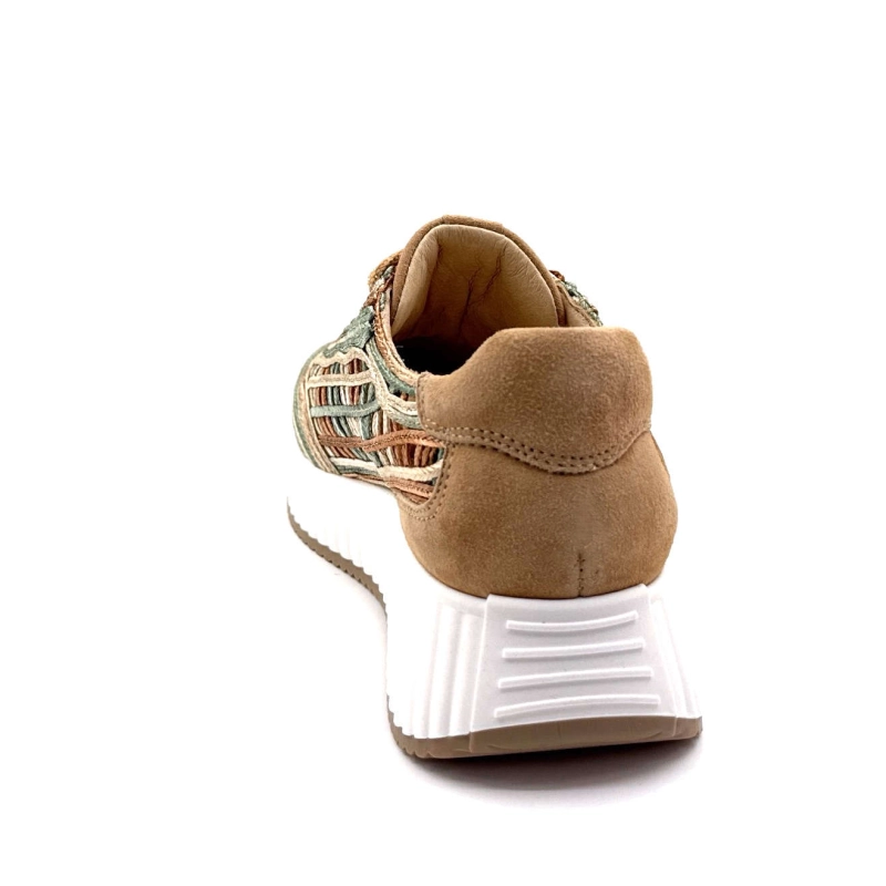 Softwaves 8.95.01/016 Raffia Marron Beige Vert 8.95.01 / 016 - RAFFIA MULTI NOI Printemps Eté 2025