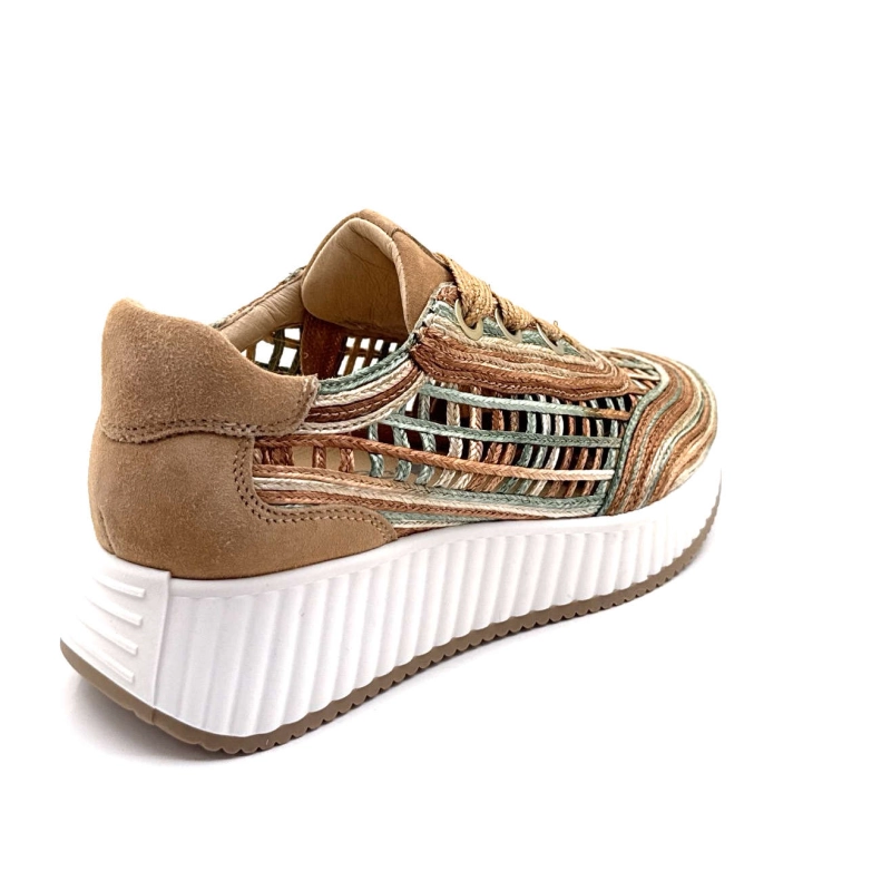 Softwaves 8.95.01/016 Raffia Marron Beige Vert 8.95.01 / 016 - RAFFIA MULTI NOI Printemps Eté 2025