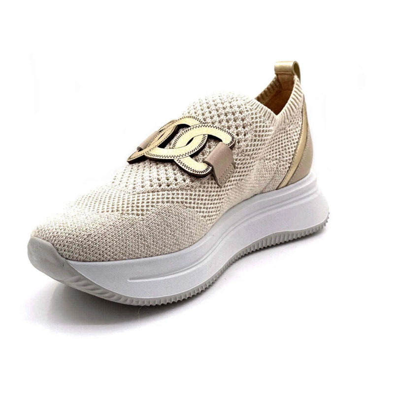 Softwaves 9.13.03/001 Textile Blanc Cassé Paillette 9.13.03 / 001 - MAGLIA SAND - PO Printemps Eté 2025