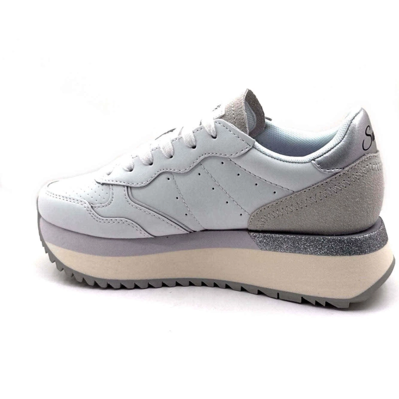 Sun68 Z35208 Big Ally Cuir Blanc Z35208 BIG ALLY - LEATHER - 01 B Printemps Eté 2025