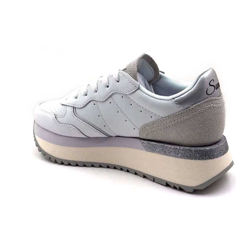 Sun68 Z35208 Big Ally Cuir Blanc Z35208 BIG ALLY - LEATHER - 01 B Printemps Eté 2025