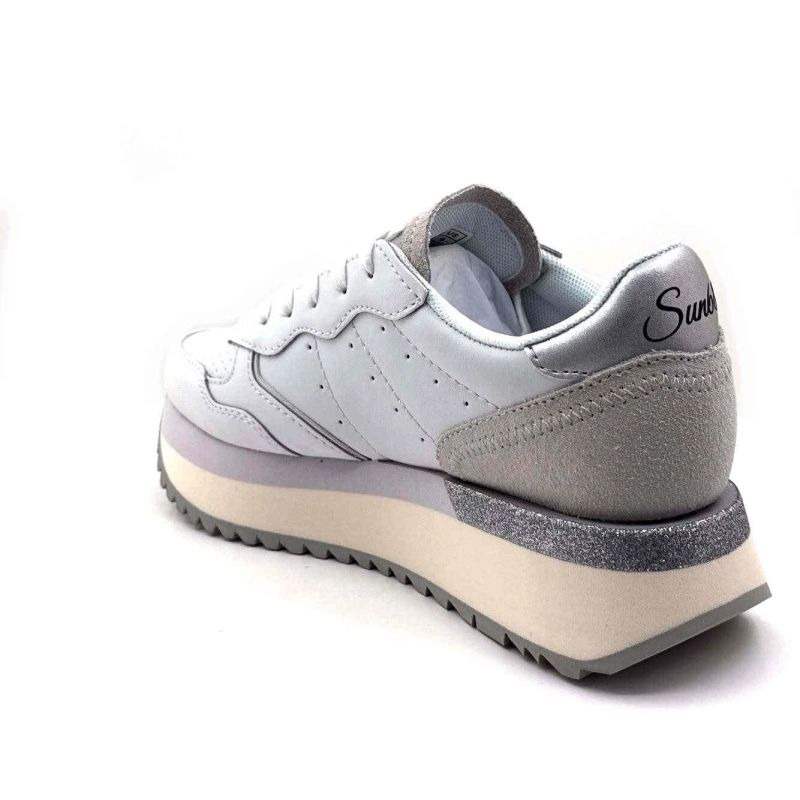 Sun68 Z35208 Big Ally Cuir Blanc Z35208 BIG ALLY - LEATHER - 01 B Printemps Eté 2025