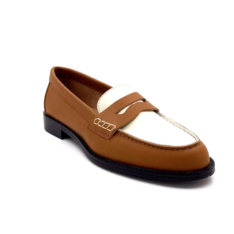 Ivoire 26392 Cuir Camel & Crème 26392 PNA SAINT - VIT NAPPA/PELL Printemps Eté 2025