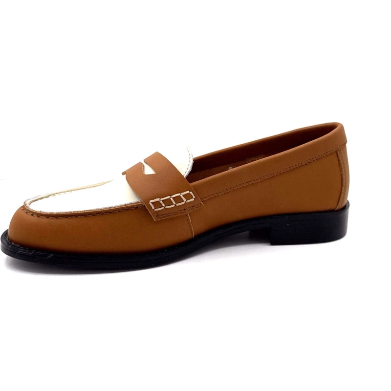 Ivoire 26392 Cuir Camel & Crème 26392 PNA SAINT - VIT NAPPA/PELL Printemps Eté 2025