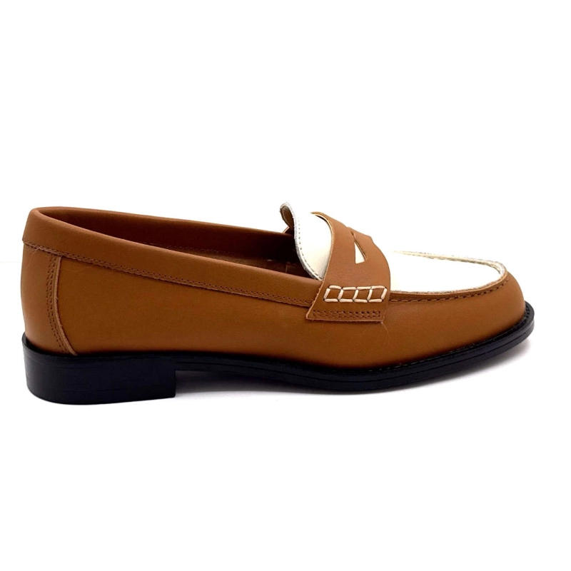 Ivoire 26392 Cuir Camel & Crème 26392 PNA SAINT - VIT NAPPA/PELL Printemps Eté 2025