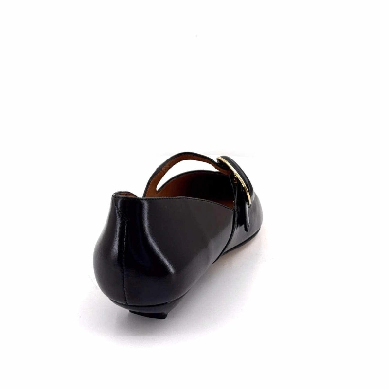 Angel Alarcon 25045 Cuir Glacé Noir 25045-620A - EGIDIO - NERO Printemps Eté 2025