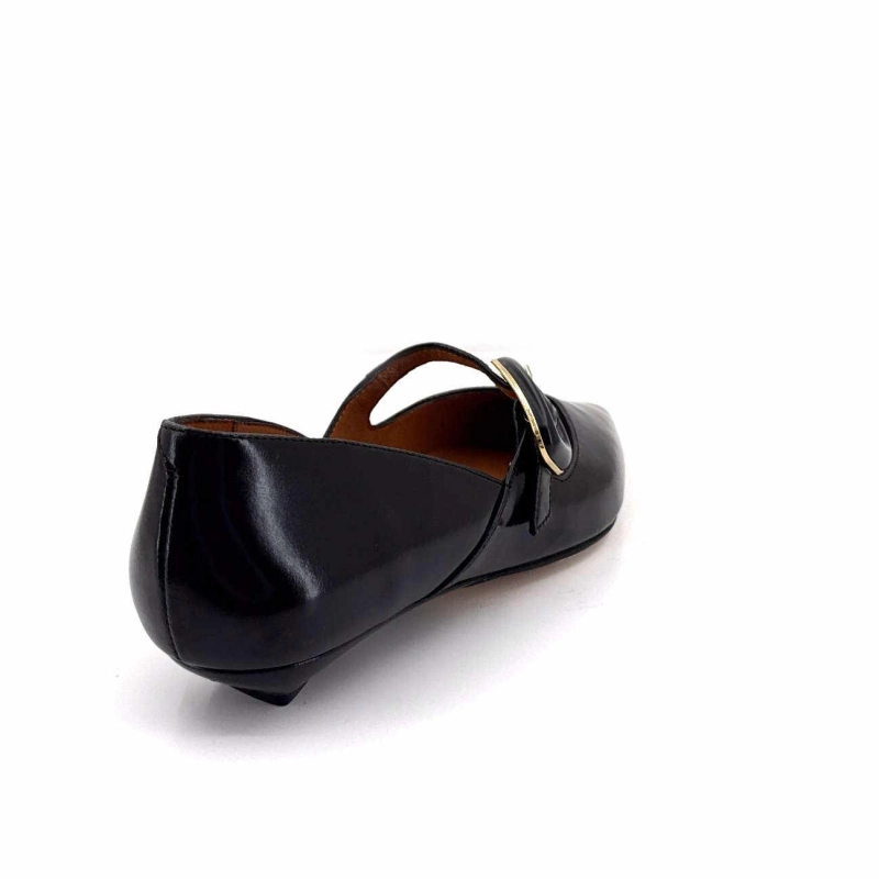 Angel Alarcon 25045 Cuir Glacé Noir 25045-620A - EGIDIO - NERO Printemps Eté 2025