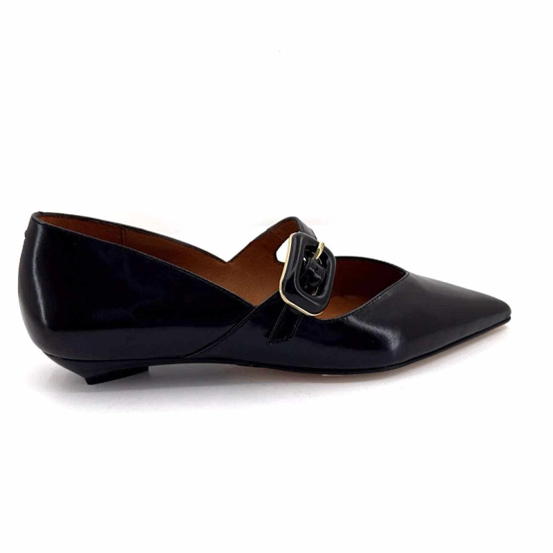 Angel Alarcon 25045 Cuir Glacé Noir 25045-620A - EGIDIO - NERO Printemps Eté 2025