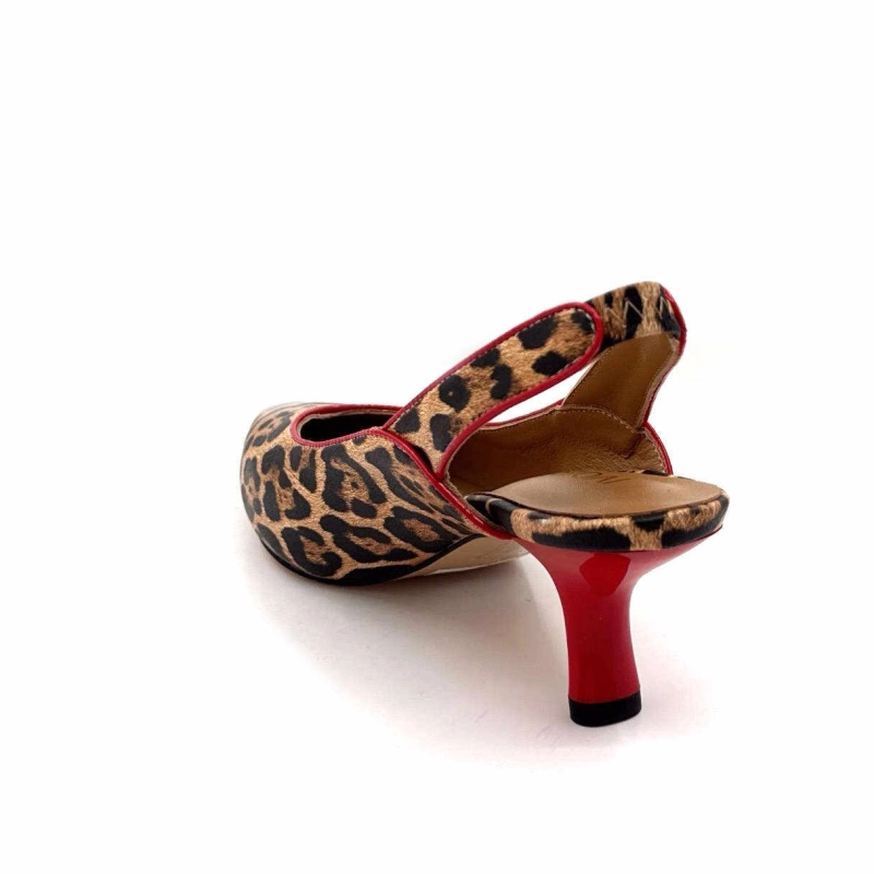 Ivoire 2526 Léo Rouge 2526-2403 - BEIGE LEOPARD Printemps Eté 2025
