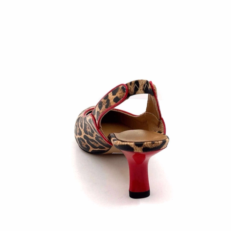 Ivoire 2526 Léo Rouge 2526-2403 - BEIGE LEOPARD Printemps Eté 2025