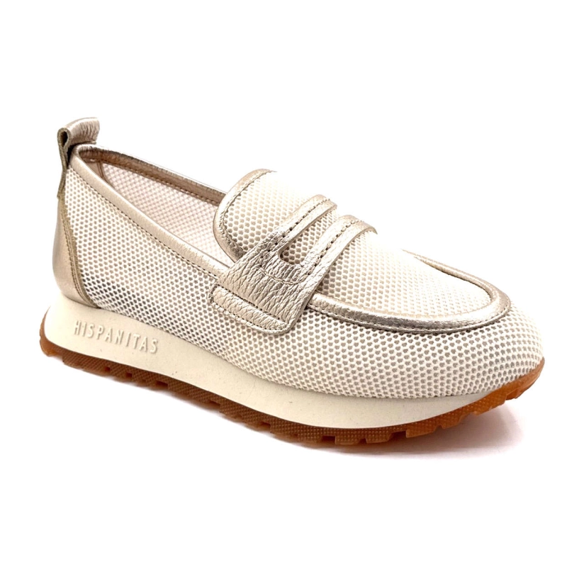 Hispanitas Hv 254043 Textile Crème Or HV 254043 - MELBOURNE V25 LATTE Printemps Eté 2025