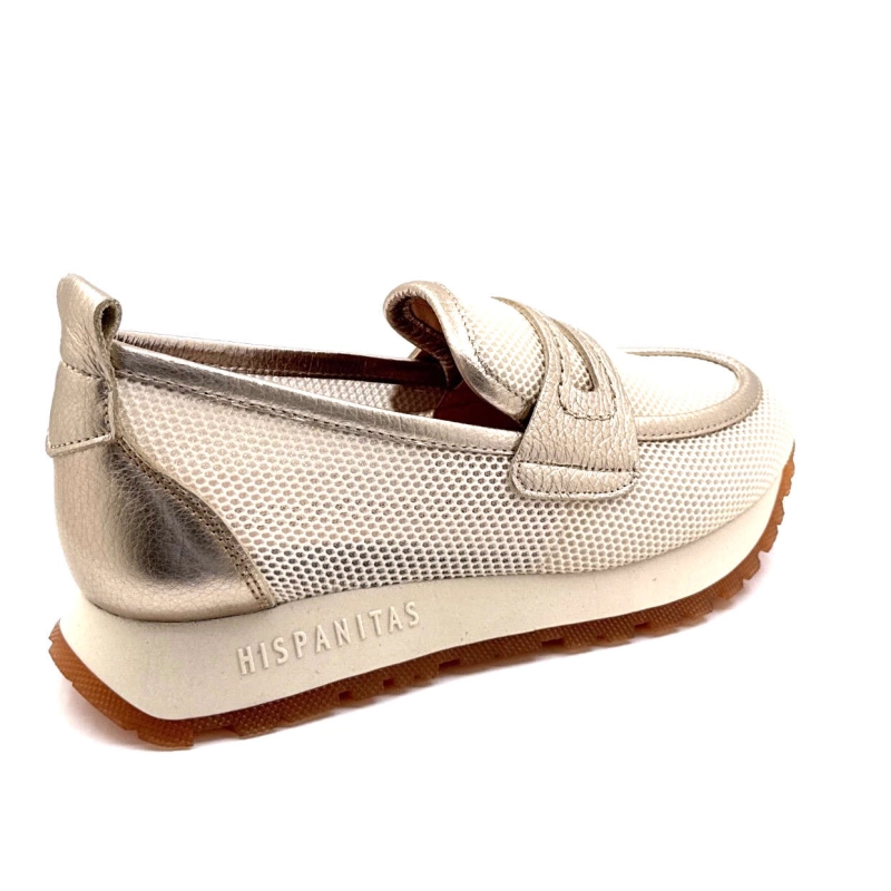 Hispanitas Hv 254043 Textile Crème Or HV 254043 - MELBOURNE V25 LATTE Printemps Eté 2025