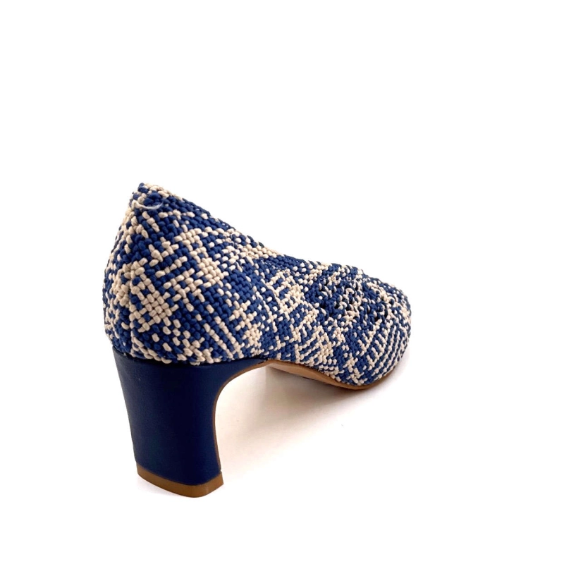 Ivoire 2526-2401 Textile Bleu & Beige 2526-2401 - BEIGE / NAVY Printemps Eté 2025