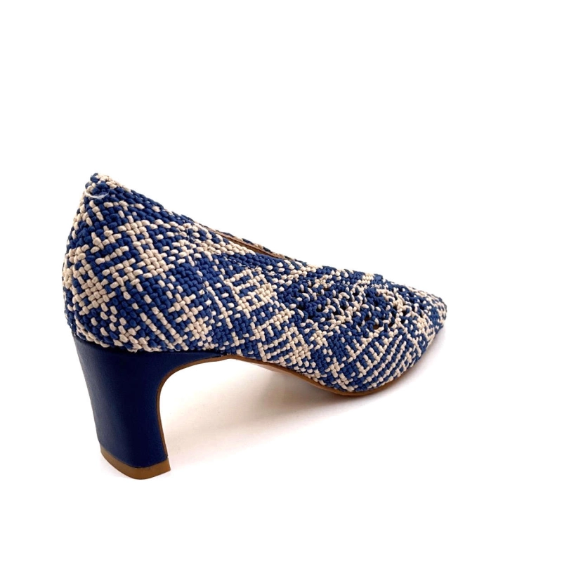 Ivoire 2526-2401 Textile Bleu & Beige 2526-2401 - BEIGE / NAVY Printemps Eté 2025