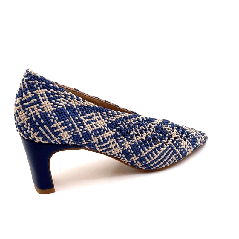 Ivoire 2526-2401 Textile Bleu & Beige 2526-2401 - BEIGE / NAVY Printemps Eté 2025