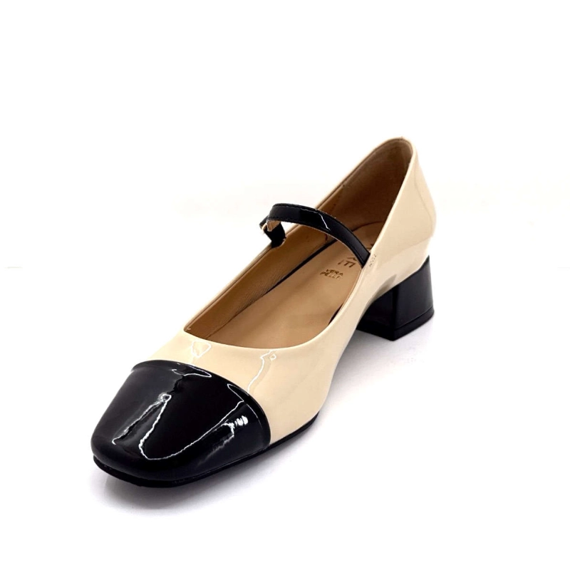 Ivoire 2301 Vernis Beige & Noir HH2301-29 - BEIGE / BLACK Printemps Eté 2025