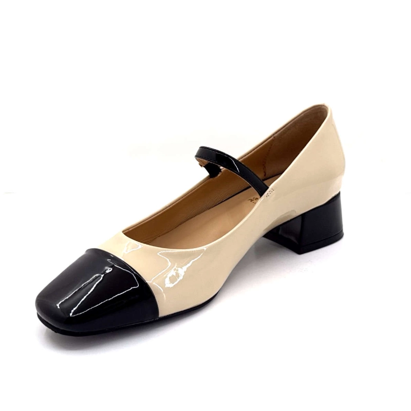 Ivoire 2301 Vernis Beige & Noir HH2301-29 - BEIGE / BLACK Printemps Eté 2025