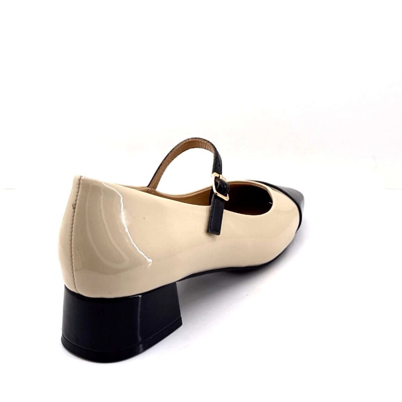 Ivoire 2301 Vernis Beige & Noir HH2301-29 - BEIGE / BLACK Printemps Eté 2025