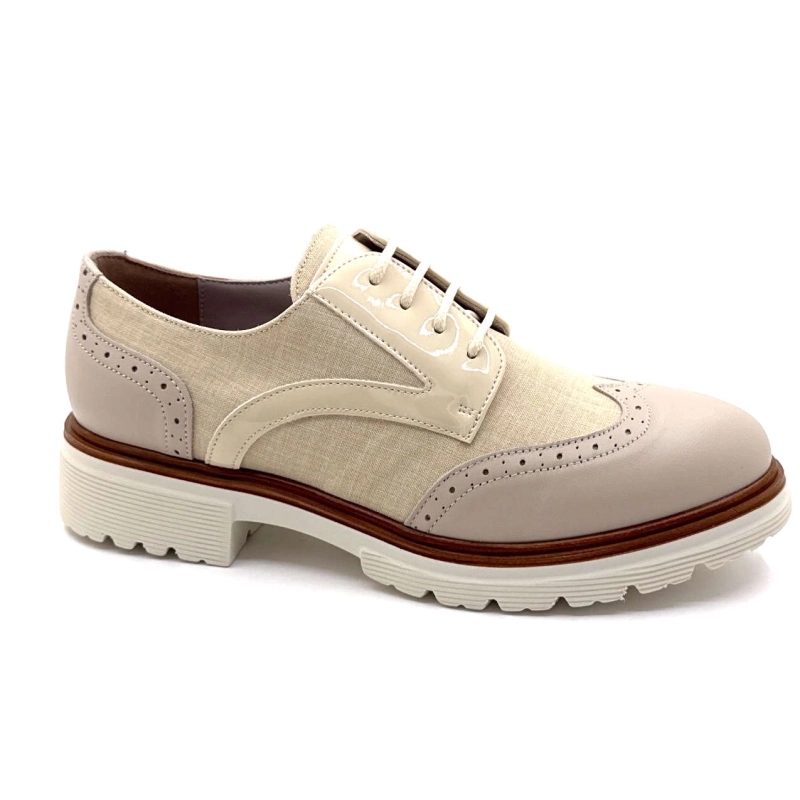 Ivoire 8B5601 Cuir & Textile Beige Panna 8B5601 - NAPPA PELLE SOFIA PANNA Printemps Eté 2025