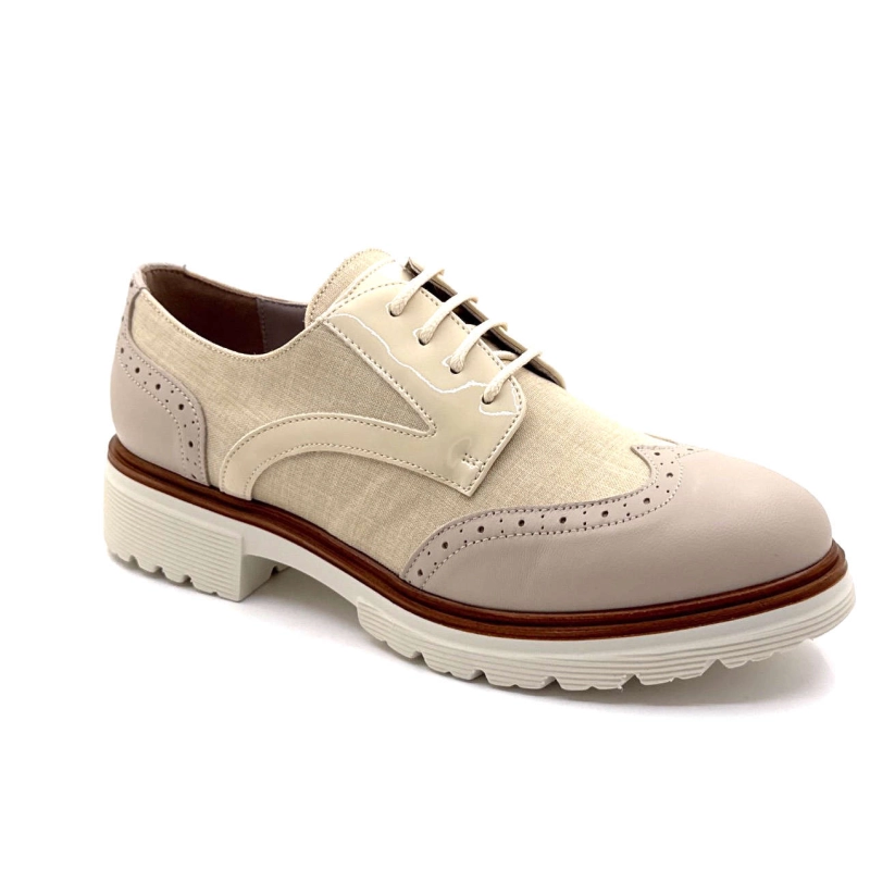 Ivoire 8B5601 Cuir & Textile Beige Panna 8B5601 - NAPPA PELLE SOFIA PANNA Printemps Eté 2025