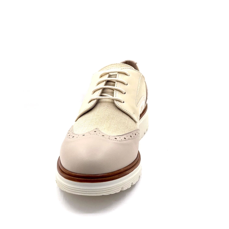 Ivoire 8B5601 Cuir & Textile Beige Panna 8B5601 - NAPPA PELLE SOFIA PANNA Printemps Eté 2025