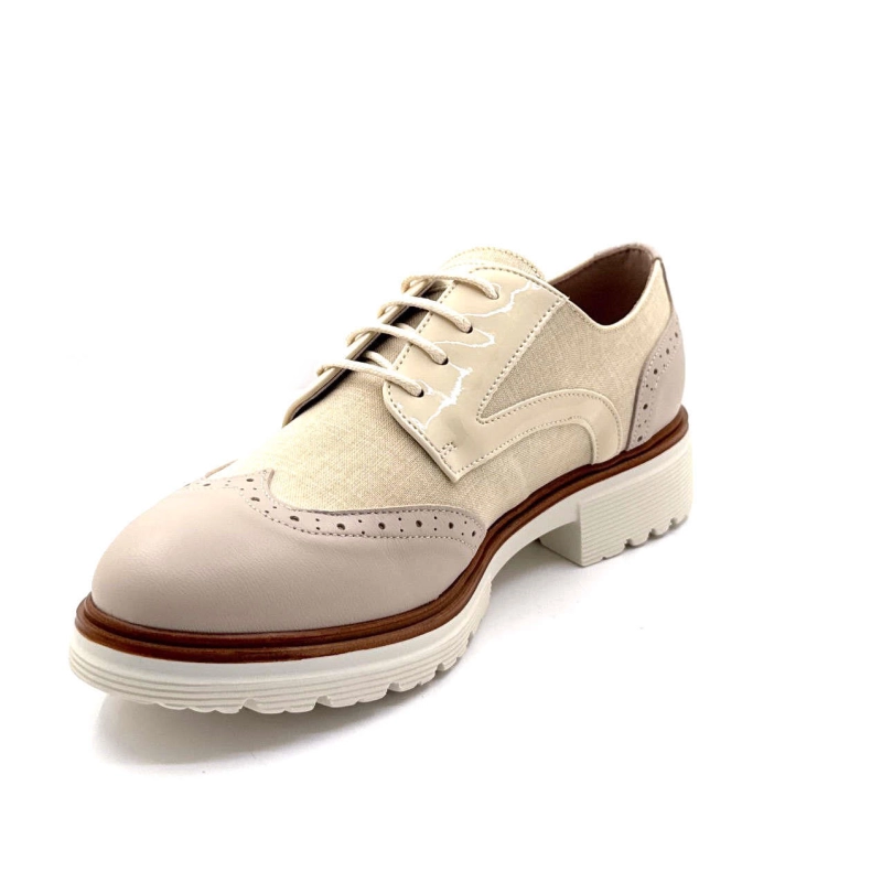 Ivoire 8B5601 Cuir & Textile Beige Panna 8B5601 - NAPPA PELLE SOFIA PANNA Printemps Eté 2025