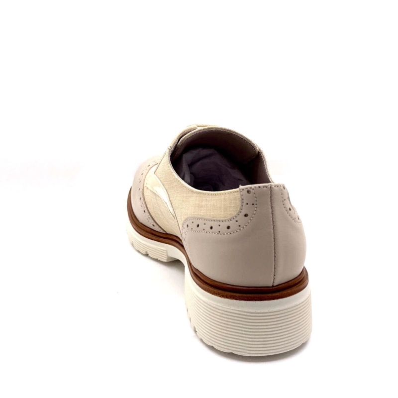 Ivoire 8B5601 Cuir & Textile Beige Panna 8B5601 - NAPPA PELLE SOFIA PANNA Printemps Eté 2025