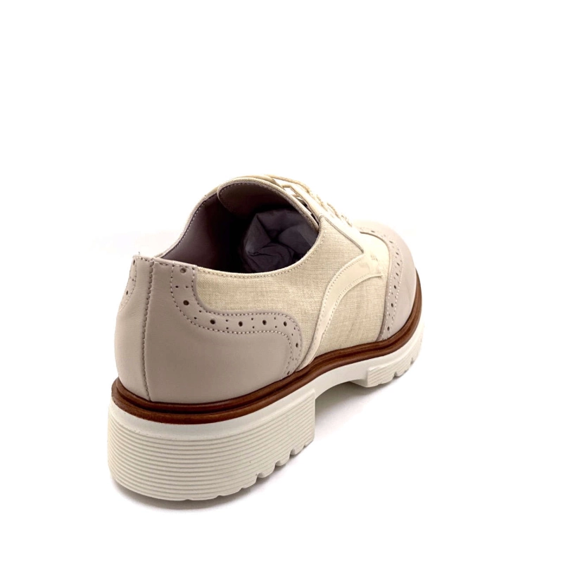 Ivoire 8B5601 Cuir & Textile Beige Panna 8B5601 - NAPPA PELLE SOFIA PANNA Printemps Eté 2025