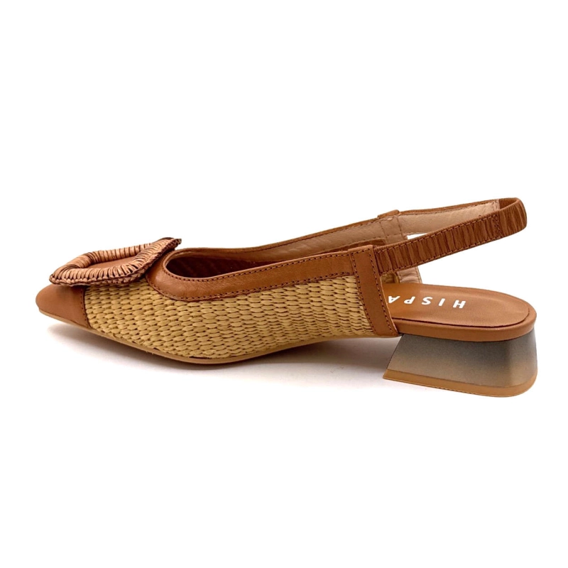Hispanitas RHV 254046 Rafia Cuir Camel RHV 254046 - SOHO V25 CUOIO - RA Printemps Eté 2025