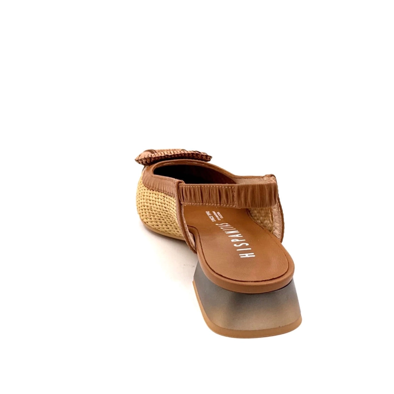 Hispanitas RHV 254046 Rafia Cuir Camel RHV 254046 - SOHO V25 CUOIO - RA Printemps Eté 2025