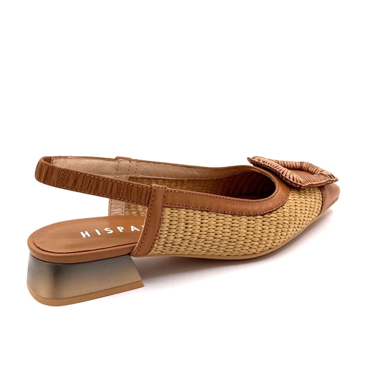 Hispanitas RHV 254046 Rafia Cuir Camel RHV 254046 - SOHO V25 CUOIO - RA Printemps Eté 2025