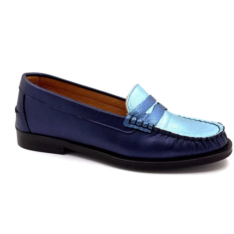 Ivoire 13373 Cuir Bleu Métallique 13373 - GALAXY MATE - 8515 / 831 Printemps Eté 2025