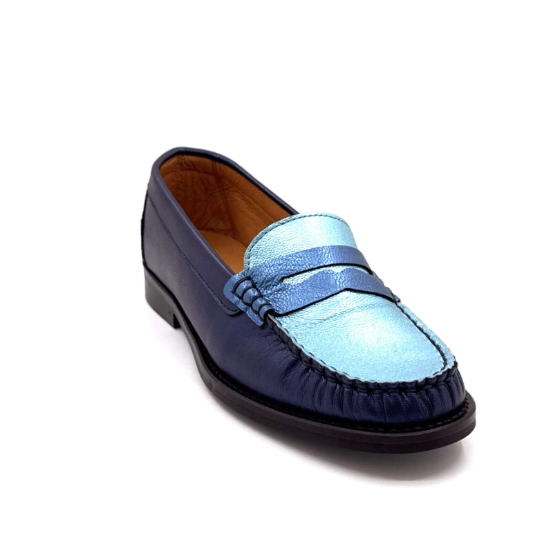 Ivoire 13373 Cuir Bleu Métallique 13373 - GALAXY MATE - 8515 / 831 Printemps Eté 2025