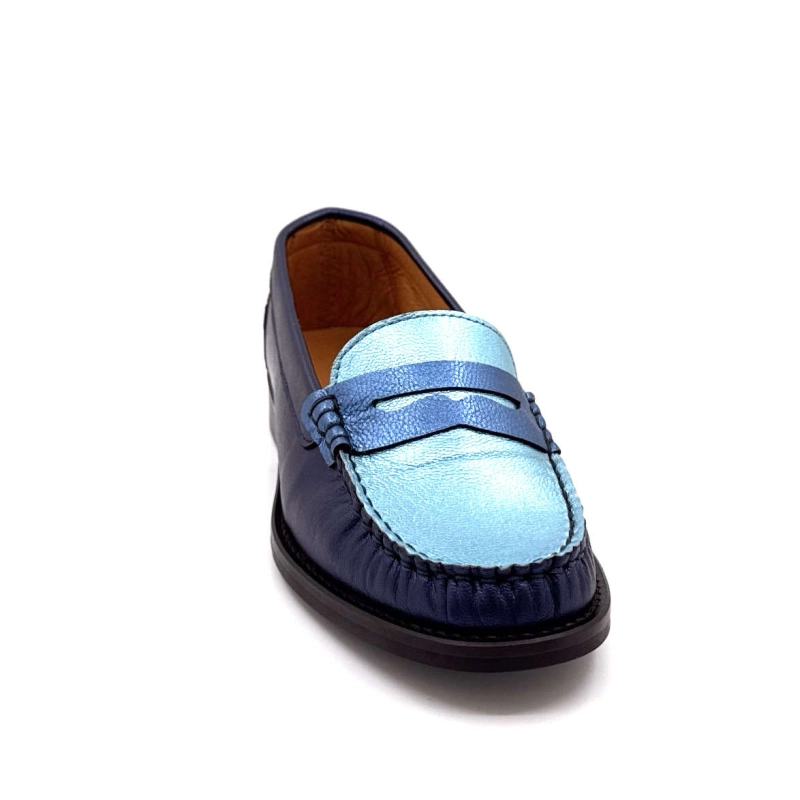 Ivoire 13373 Cuir Bleu Métallique 13373 - GALAXY MATE - 8515 / 831 Printemps Eté 2025