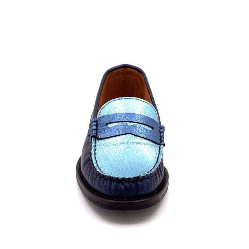 Ivoire 13373 Cuir Bleu Métallique 13373 - GALAXY MATE - 8515 / 831 Printemps Eté 2025