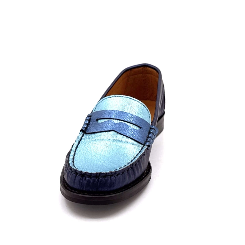Ivoire 13373 Cuir Bleu Métallique 13373 - GALAXY MATE - 8515 / 831 Printemps Eté 2025