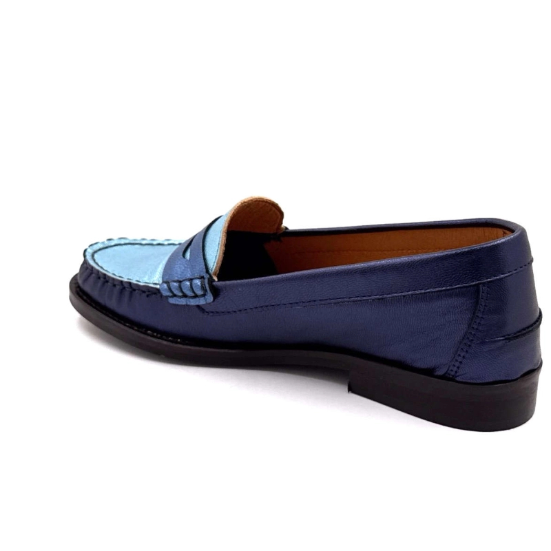 Ivoire 13373 Cuir Bleu Métallique 13373 - GALAXY MATE - 8515 / 831 Printemps Eté 2025