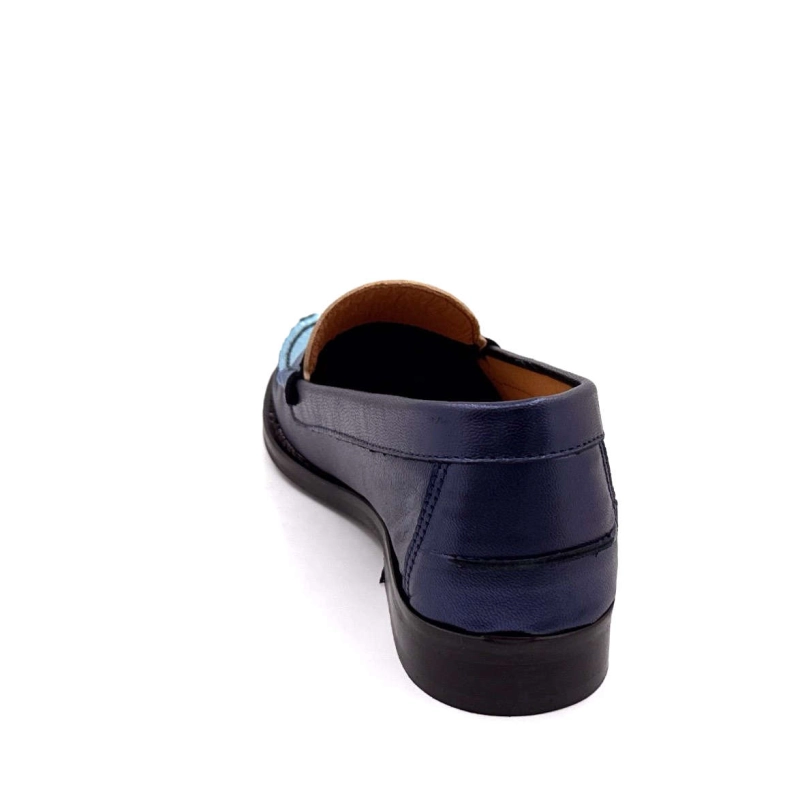 Ivoire 13373 Cuir Bleu Métallique 13373 - GALAXY MATE - 8515 / 831 Printemps Eté 2025