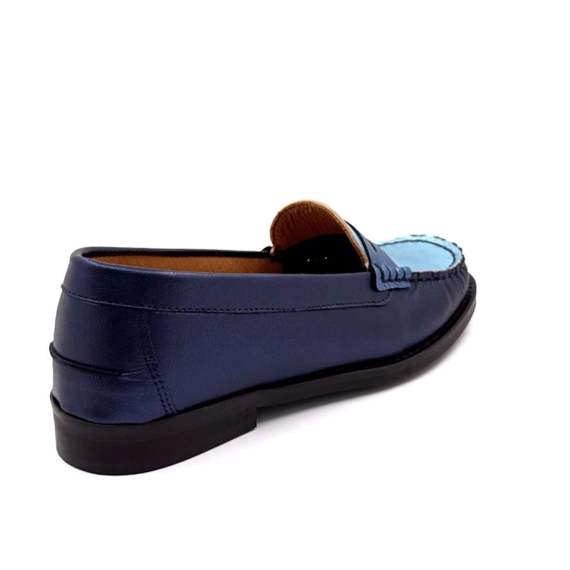 Ivoire 13373 Cuir Bleu Métallique 13373 - GALAXY MATE - 8515 / 831 Printemps Eté 2025