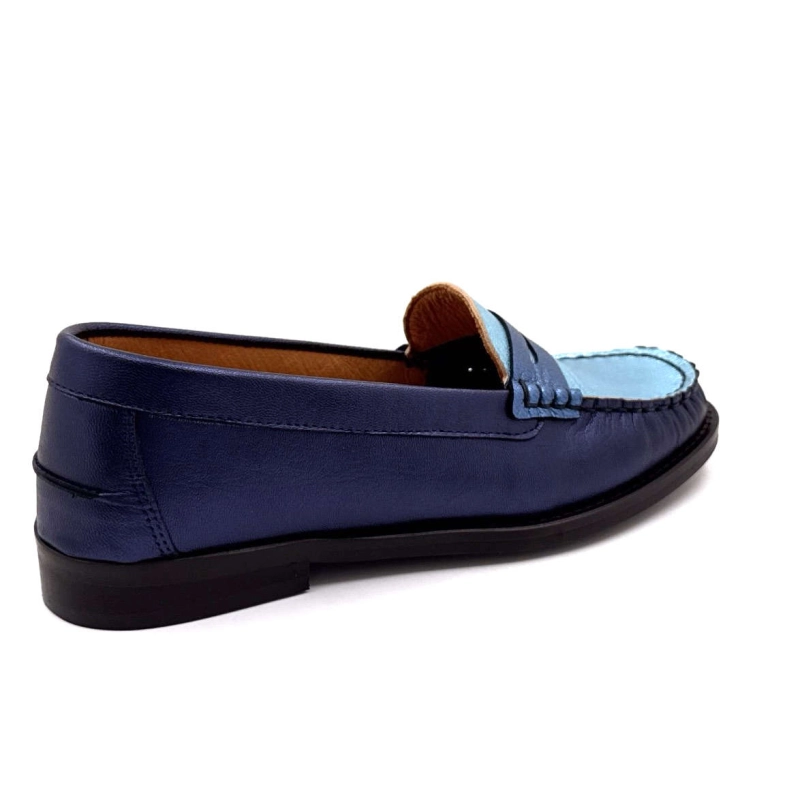 Ivoire 13373 Cuir Bleu Métallique 13373 - GALAXY MATE - 8515 / 831 Printemps Eté 2025