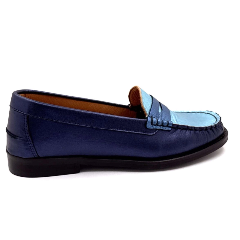 Ivoire 13373 Cuir Bleu Métallique 13373 - GALAXY MATE - 8515 / 831 Printemps Eté 2025