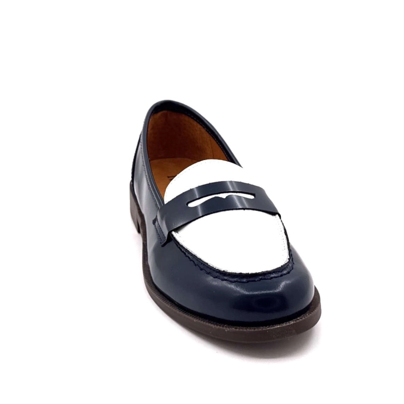 Ivoire 13343 Cuir Glacé Bleu Marine & Blanc 13343 - POLIDO GLACE - 8077 / 84 Printemps Eté 2025